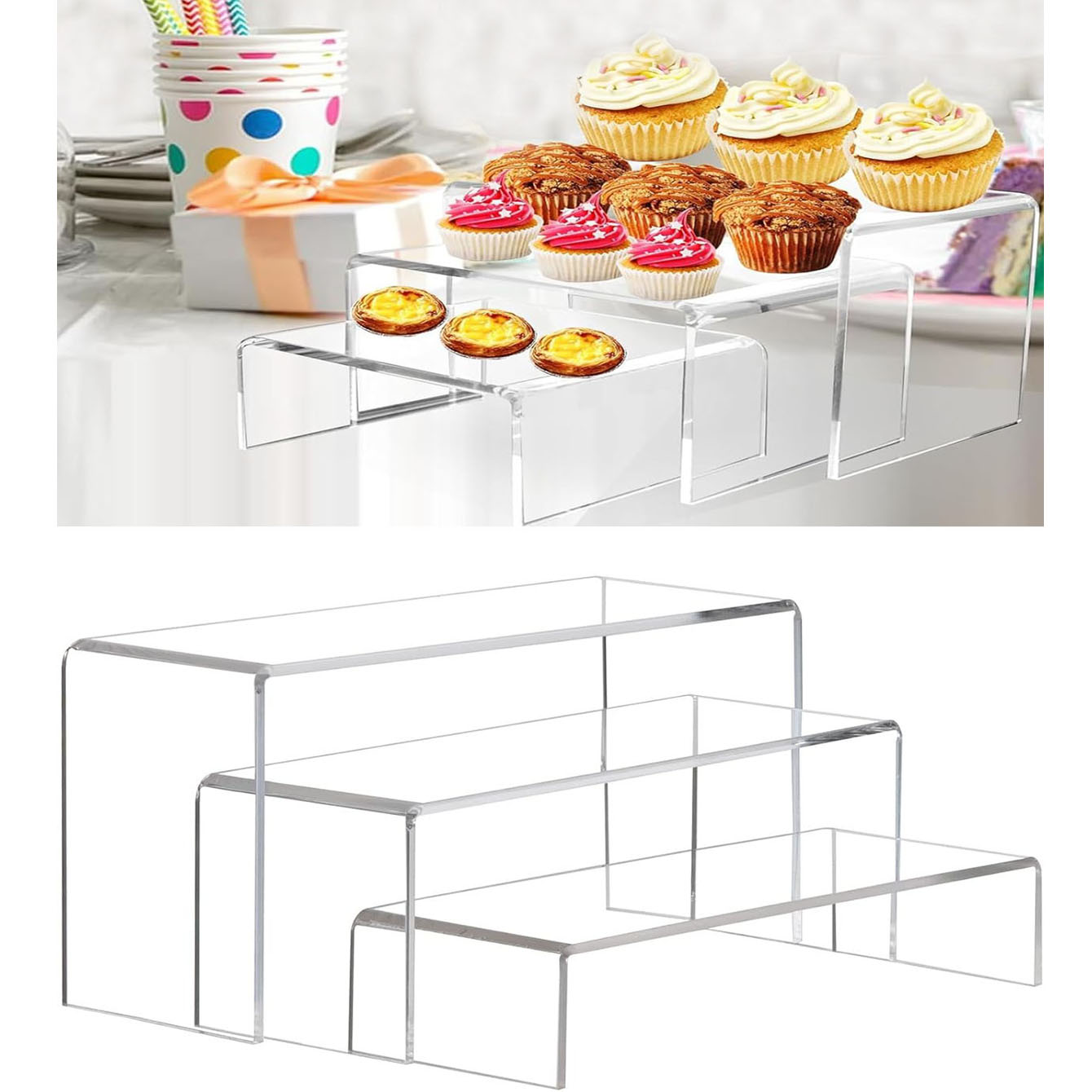 3 sztuki akrylowych półek eksp – Pop Display Shelf recenzja i cena