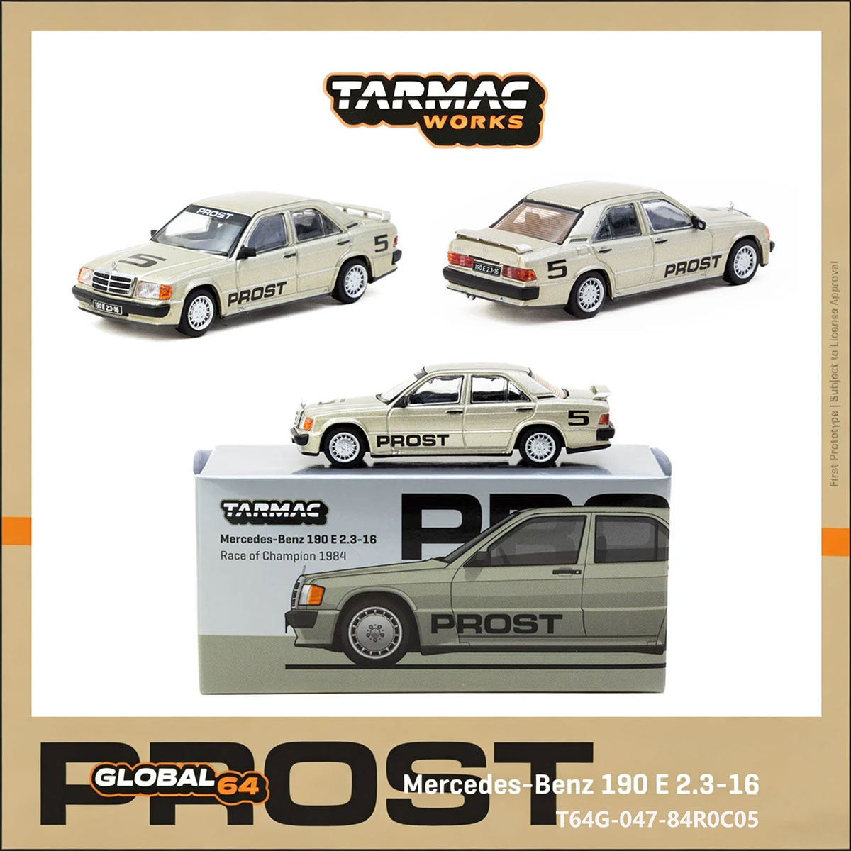 TW 1:64 Mercedes 190E # 5 Alai – Die Cast Car 1 64 recenzja i cena