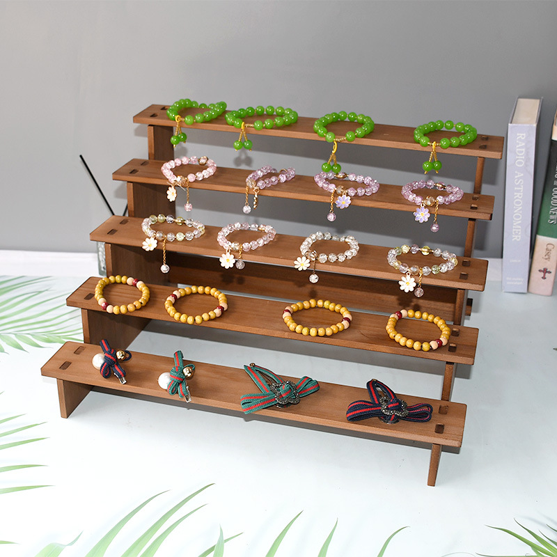 2/3/4/5-poziomowy drewniany st – Display Risers Set recenzja i cena