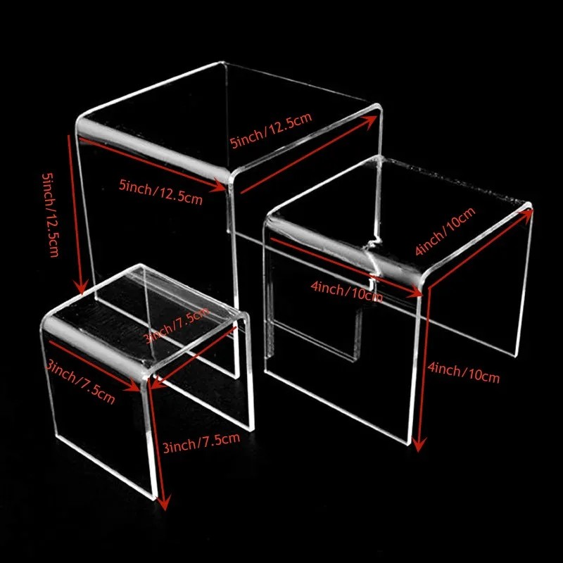 6 szt./zestaw Akrylowe Stojaki – Display Risers Set recenzja i cena